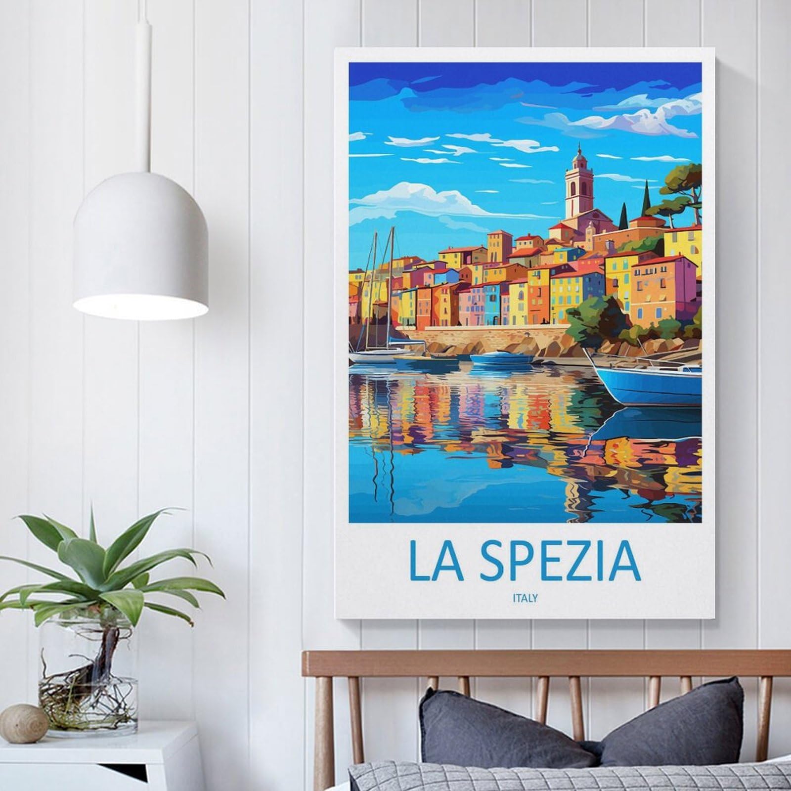 Amazon.com: ZJLAMZ La Spezia Italy Travel Poster Canvas Posters